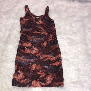 Torn by Ronny Kobo Bodycon Tie Dye Colorful Dress